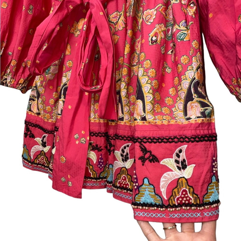 Anthropologie! Raquel Embellished Embroidered Beaded Mini Dress - Picture 7 of 10